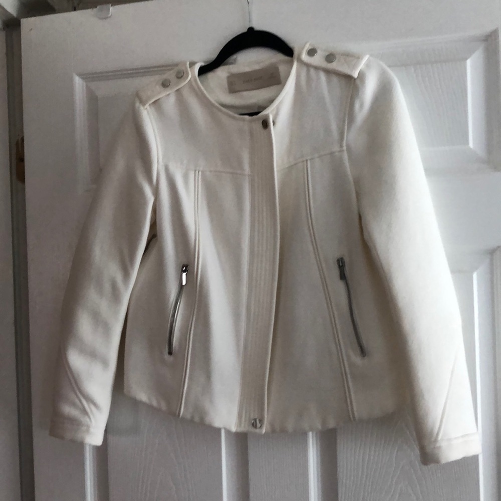 Zara white jacket